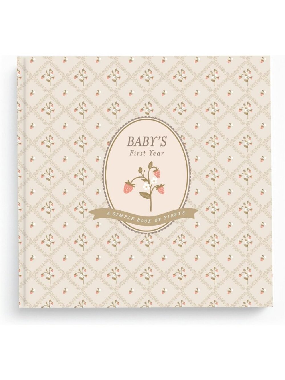 Floral Baby Memory Book & Milestone Scrapbook – First Year Journal & Keepsake